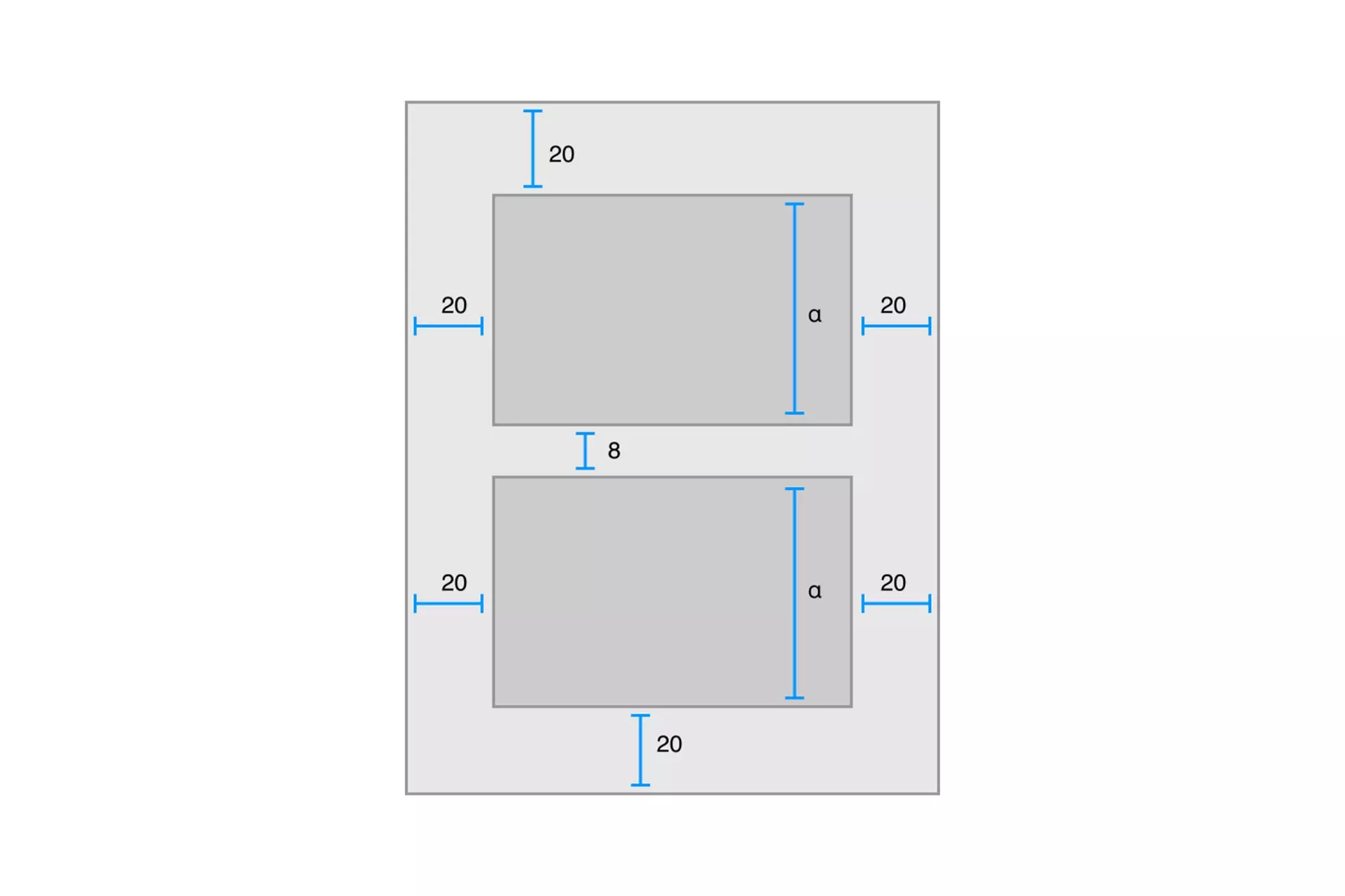 An example of a layout that creates UI elements by dictating how far away they are from the edges of the screen.