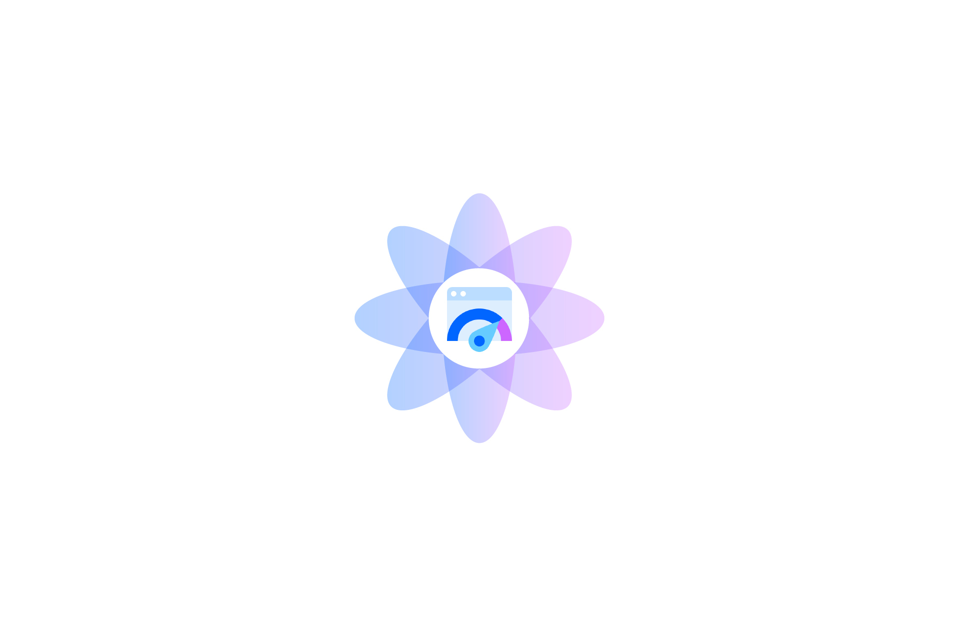 A flower that represents PageSpeed Insights.