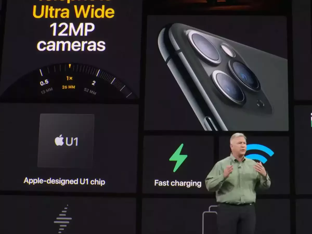 A picture from Apple's presentation on the U1 chip
