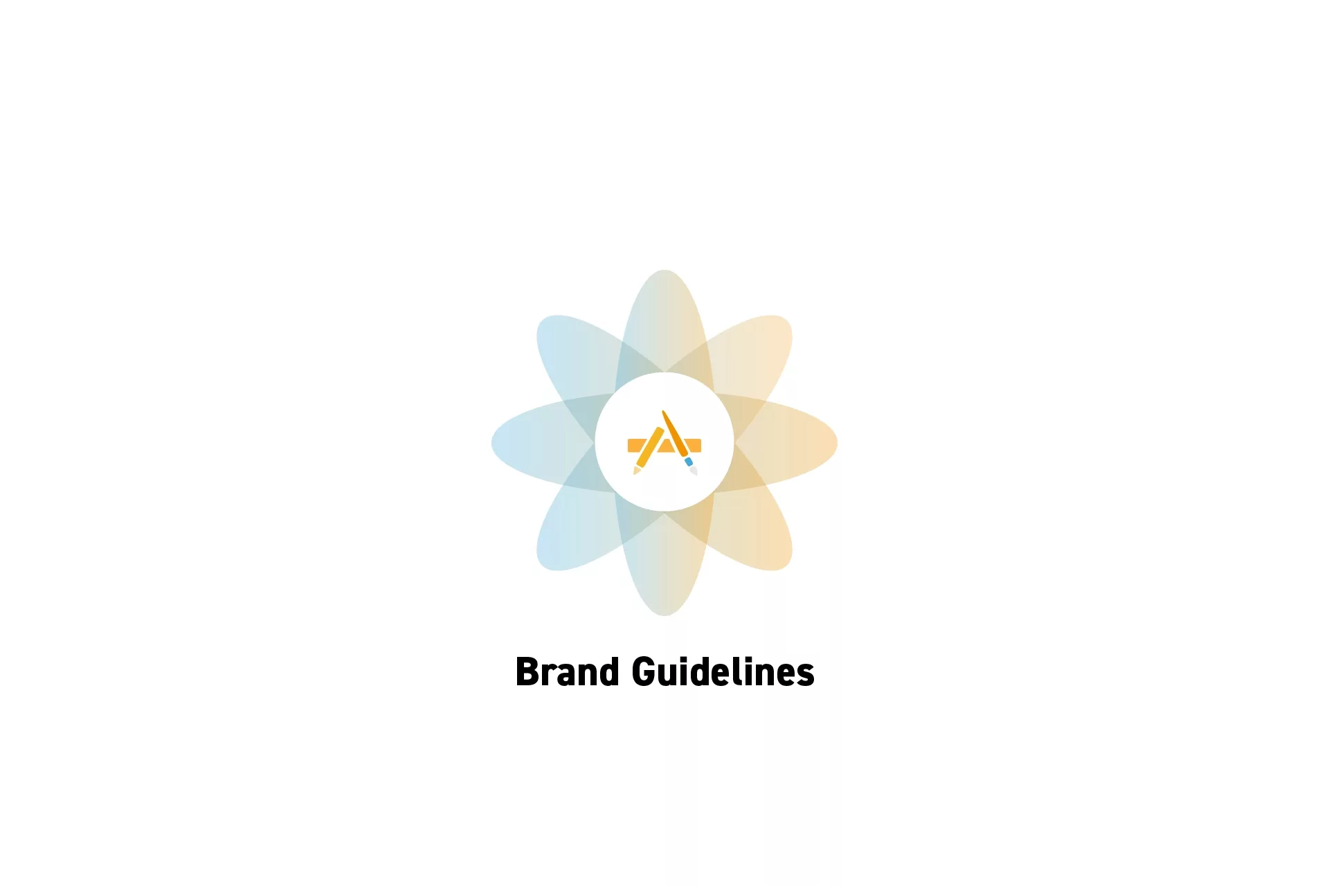 A flower that represents Craft with the text "Brand Guidelines?" beneath it.