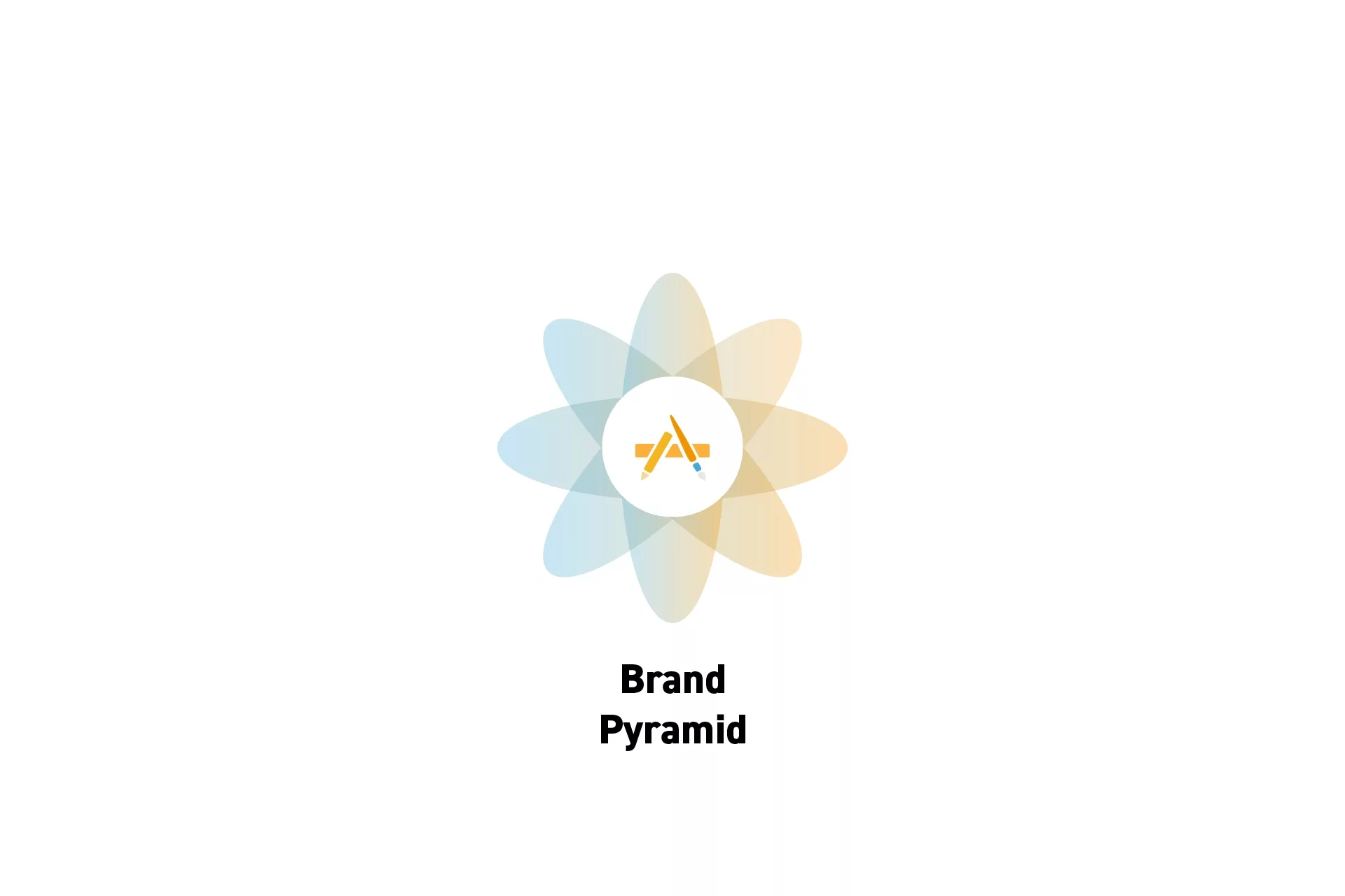 A flower that represents Craft with the text "Brand Pyramid" beneath it.