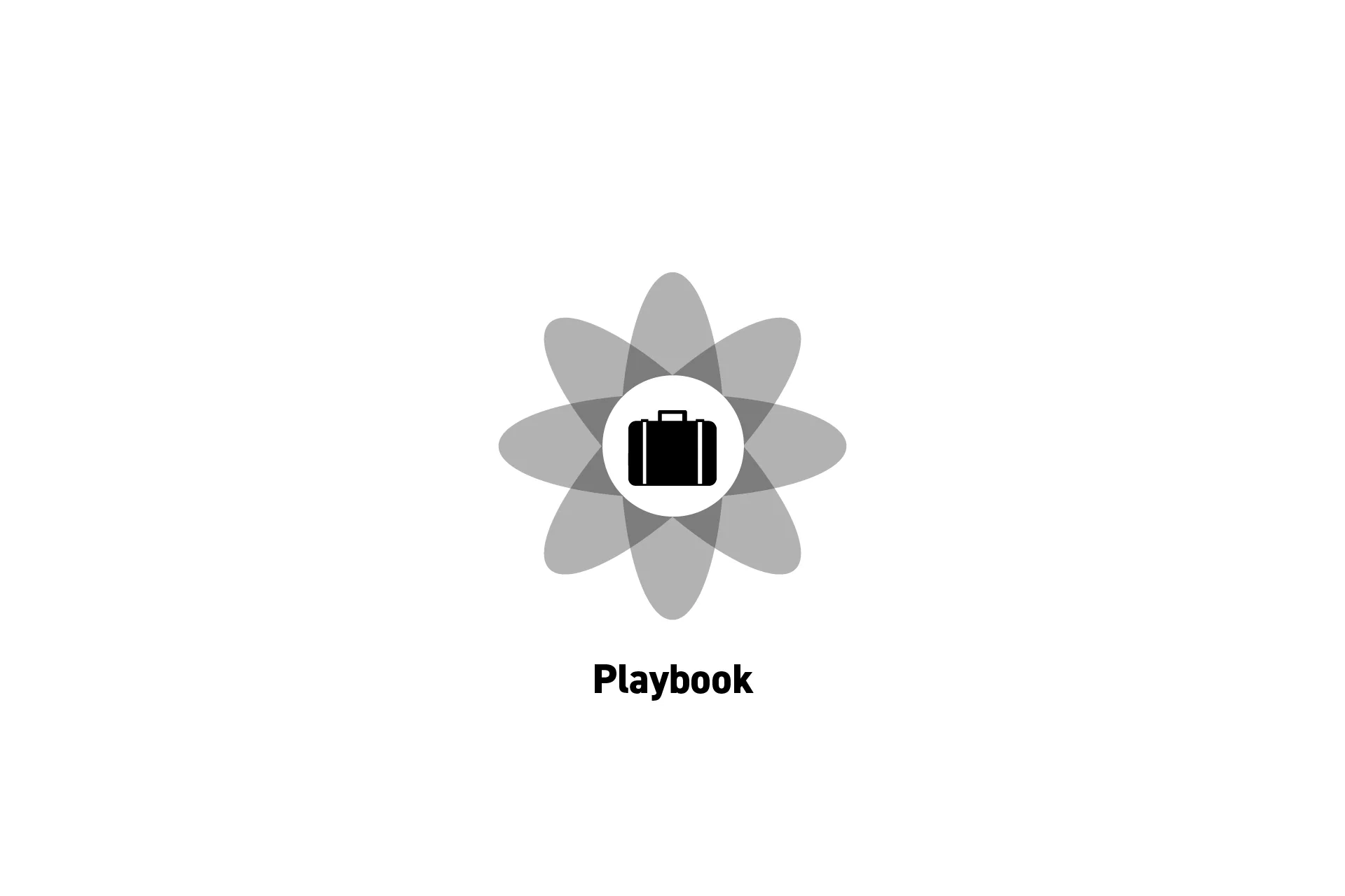 A flower that represents Business with the text "Playbook" beneath it.