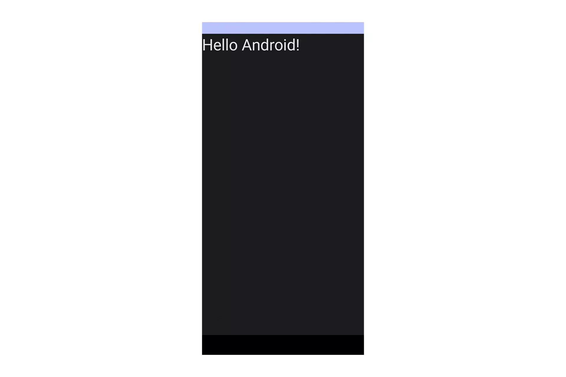 A screenshot of an Android device showing the custom Jetpack Compose TextStyle.