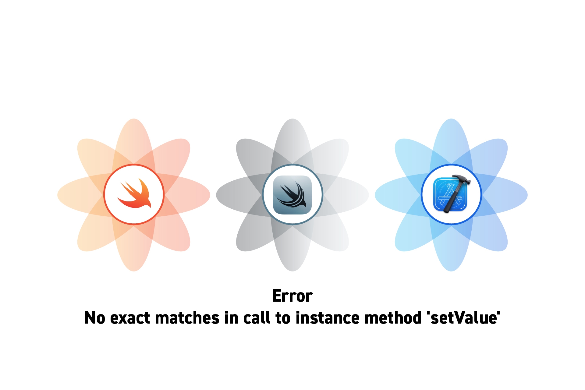 How to solve "No exact matches in call to instance method 'setValue'"